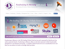 Tablet Screenshot of fundraisinginmemory.org